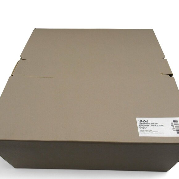 BOMBAY Photo Frame Wood BOOKENDS Set of 2 With Drawers Boxed - Picture 9 of 14